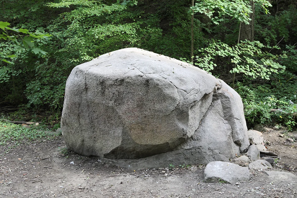 Large boulder in Tawana Park