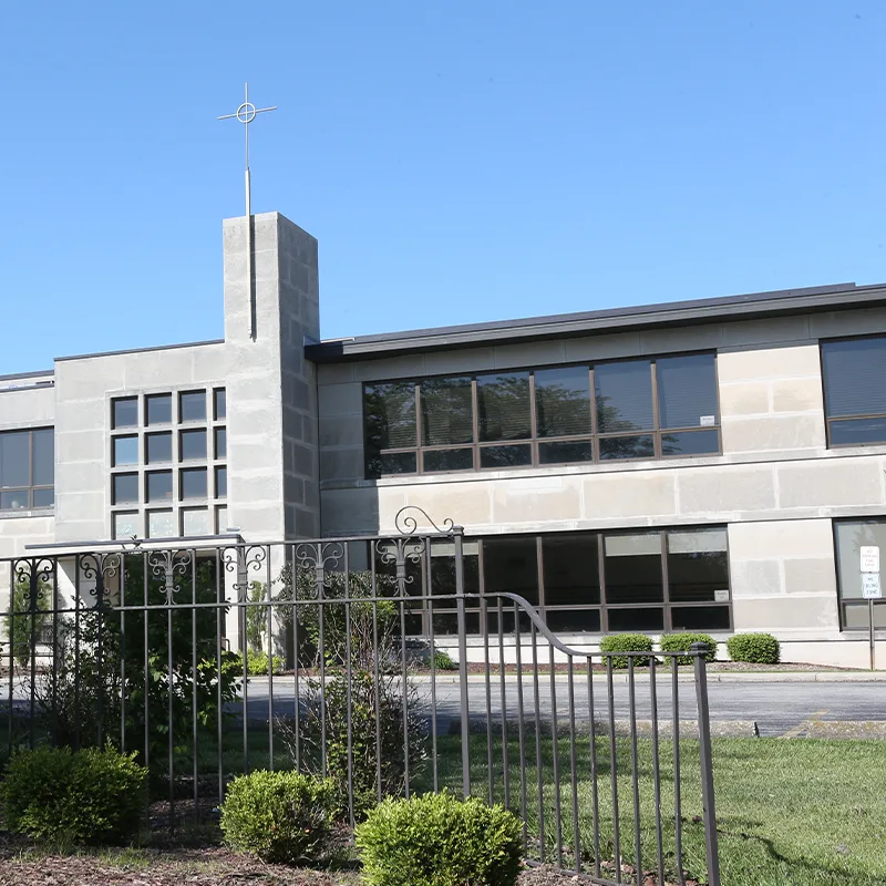 Exterior view of Lehman Catholic High School